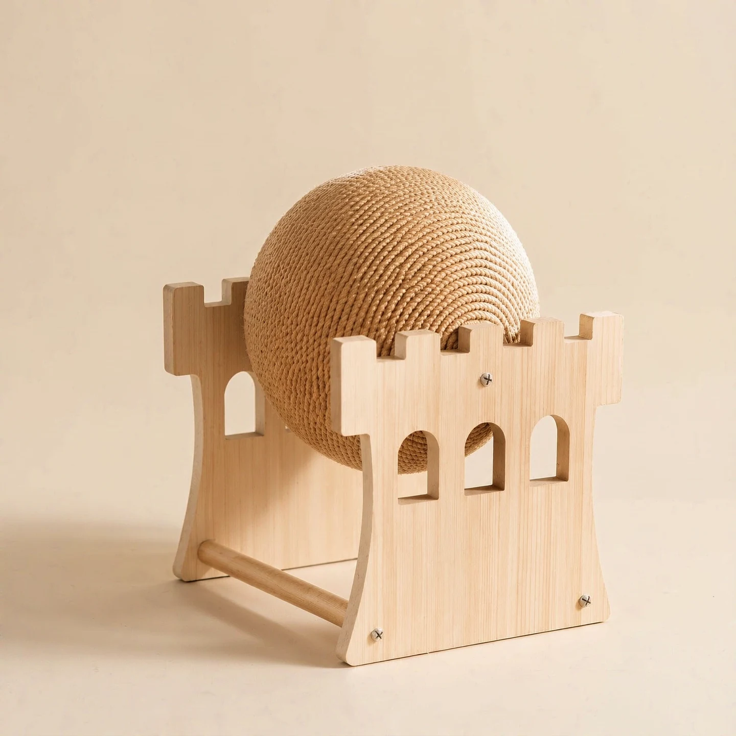 AI-edited catalogue photograph: Castle sisal wheel