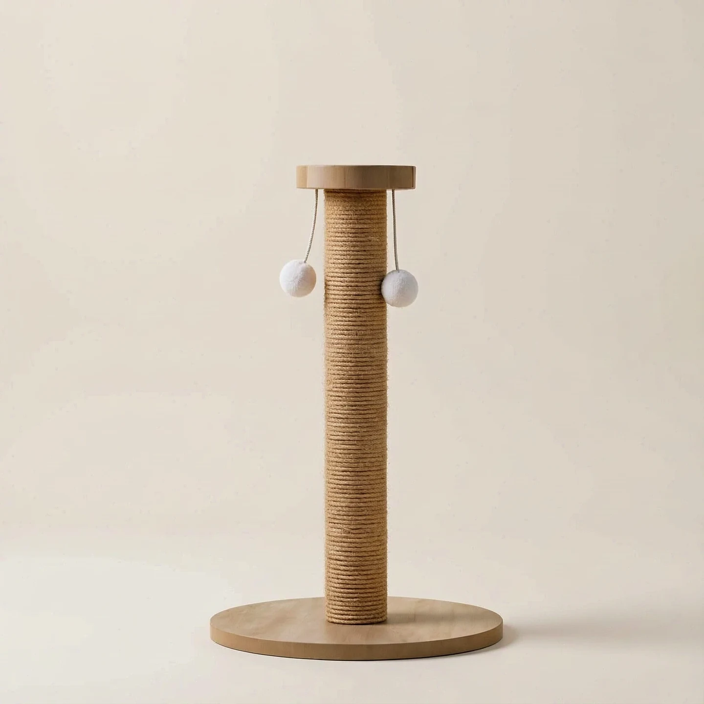 AI-edited catalogue photograph: Sisal post with perch