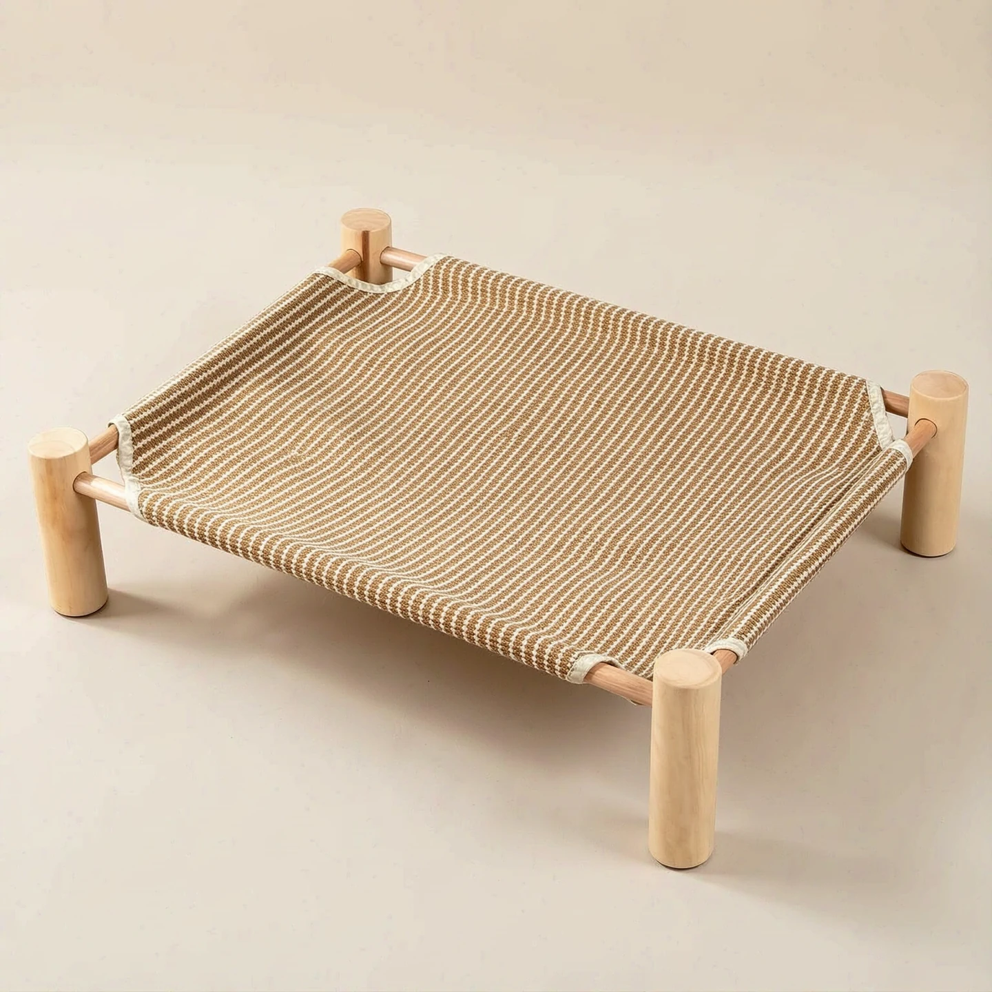 AI-edited sisal camp bed